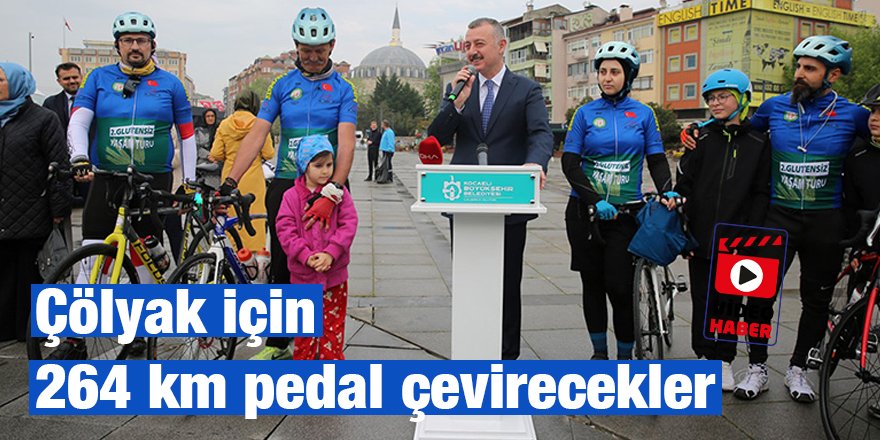 Çölyak için 264 km pedal çevirecekler