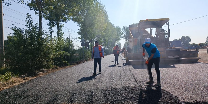 Salim Dervişoğlu Caddesi asfaltlanıyor