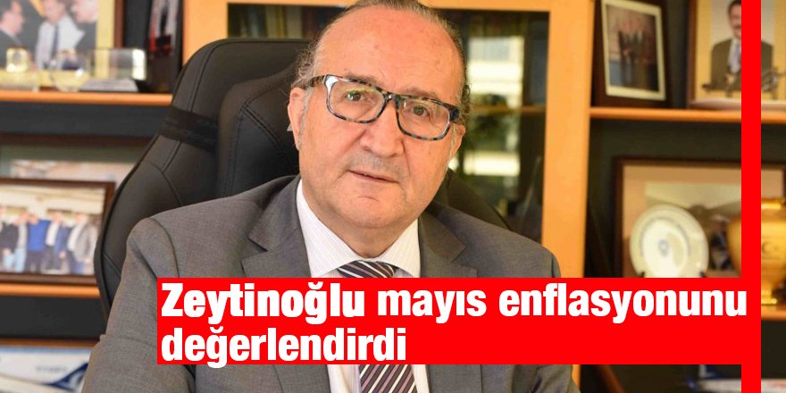 Zeytinoğlu mayıs enflasyonunu değerlendirdi