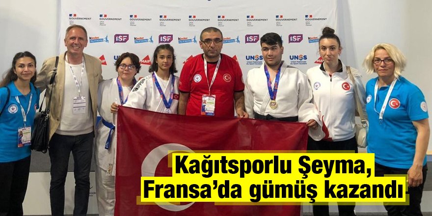 Kağıtsporlu Şeyma, Fransa’da gümüş kazandı
