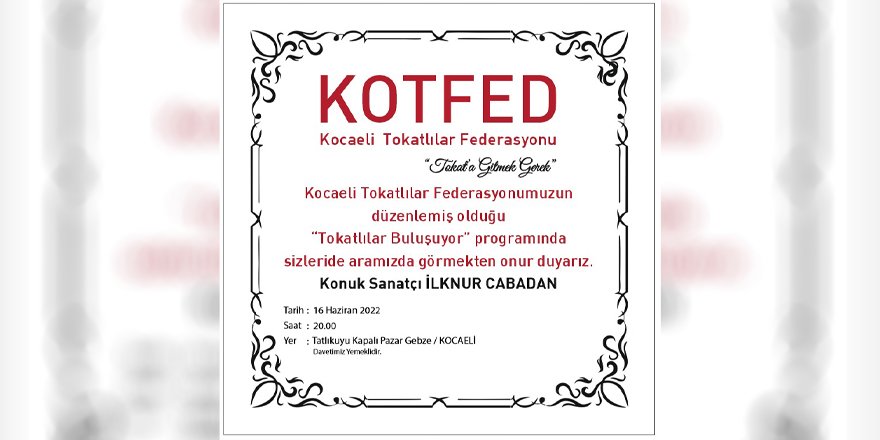 Tokatlılar Gebze’de buluşuyor