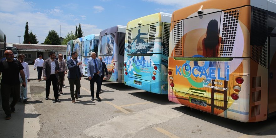 Kocaeli’nin turistik alanları otobüslere giydirildi