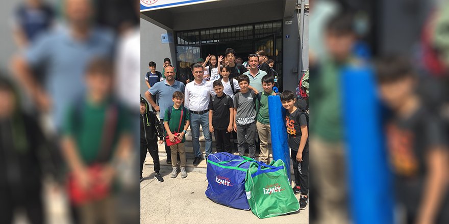 İzmit Belediyesinden 2 okula spor malzemesi desteği