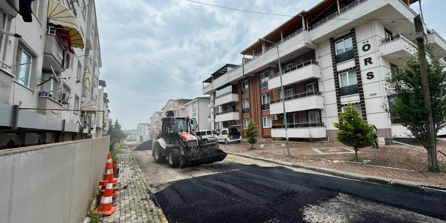 Barbaros Mahallesi’nde üstyapı çalışmaları sürüyor