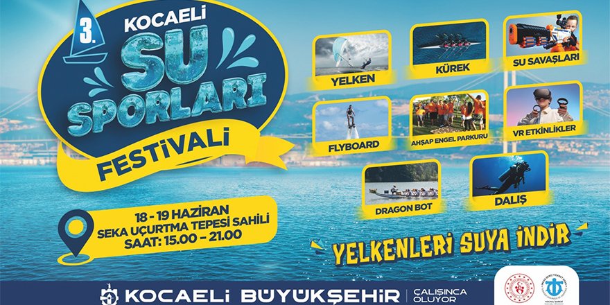 3. Su Sporları Festivali başlıyor