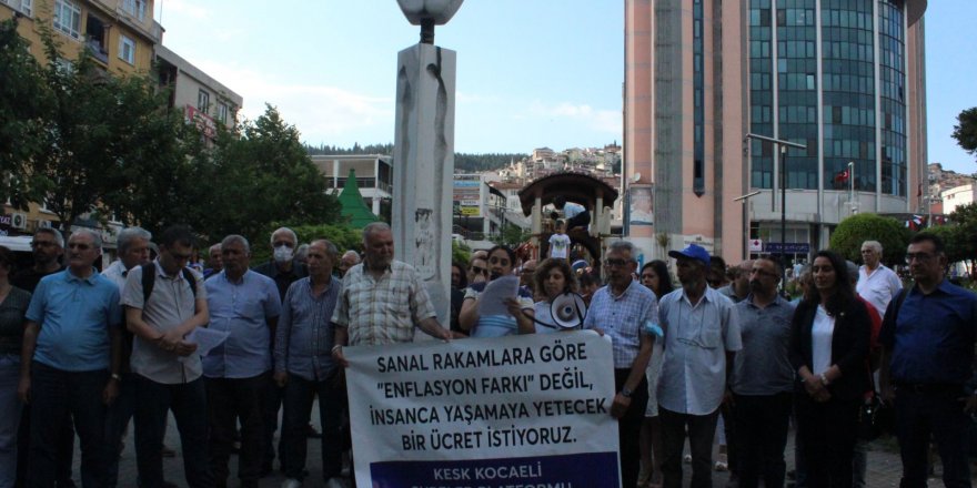 “İnsanca yaşamaya yetecek bir ücret istiyoruz”
