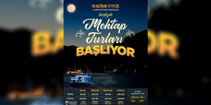 Körfez’de Mehtap ve Büyük Ada Turları başlıyor