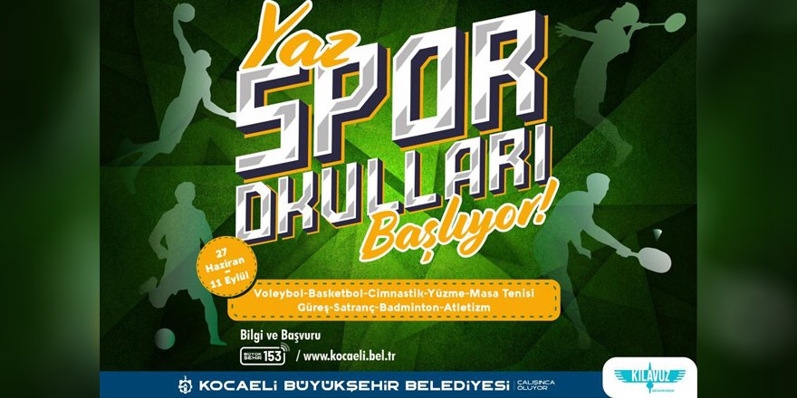 Ücretsiz Spor Okulları yaz dönemi kayıtları başladı