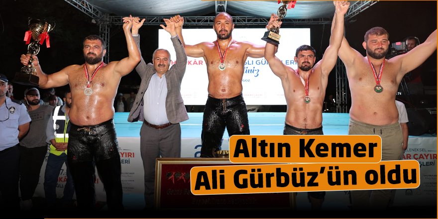 Altın Kemer Ali Gürbüz’ün oldu