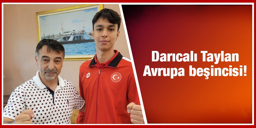 Darıcalı Taylan Avrupa beşincisi!