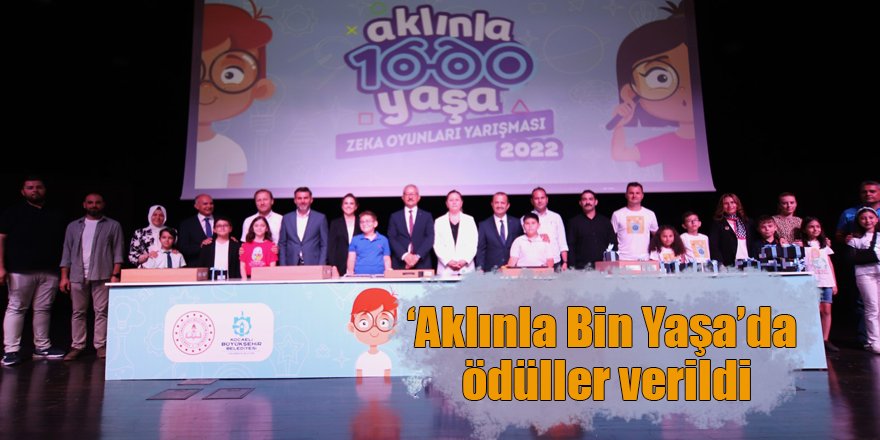 ‘Aklınla Bin Yaşa’da ödüller verildi