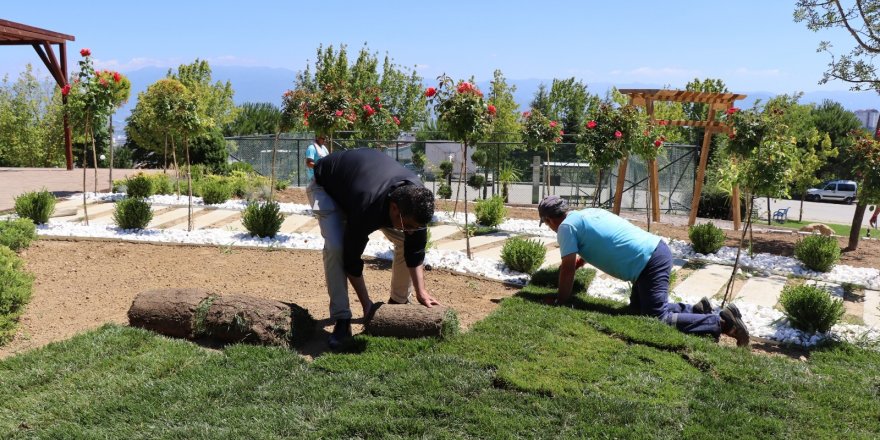 Sosyal tesisinde çalışmalar hız kesmeden sürüyor