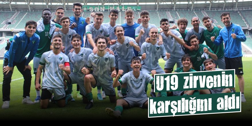 U19 zirvenin karşılığını aldı