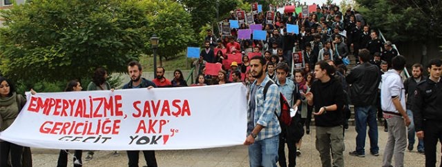 KOÜ’de Kobani eylemi