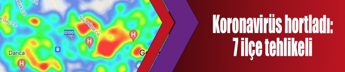 Koronavirüs hortladı:7 ilçe tehlikeli