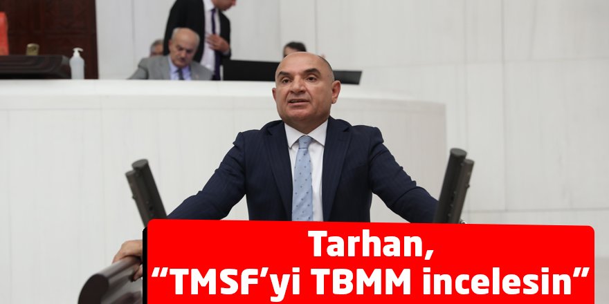 Tarhan “TMSF’yi TBMM incelesin”