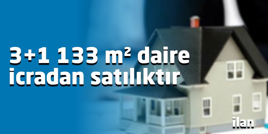 3+1 133 m² daire icradan satılıktır
