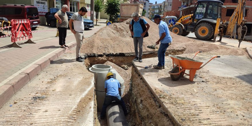 Osman Yılmaz Mahallesi'ne yağmur suyu hattı