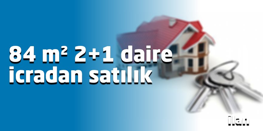 84 m² 2+1 daire icradan satılık