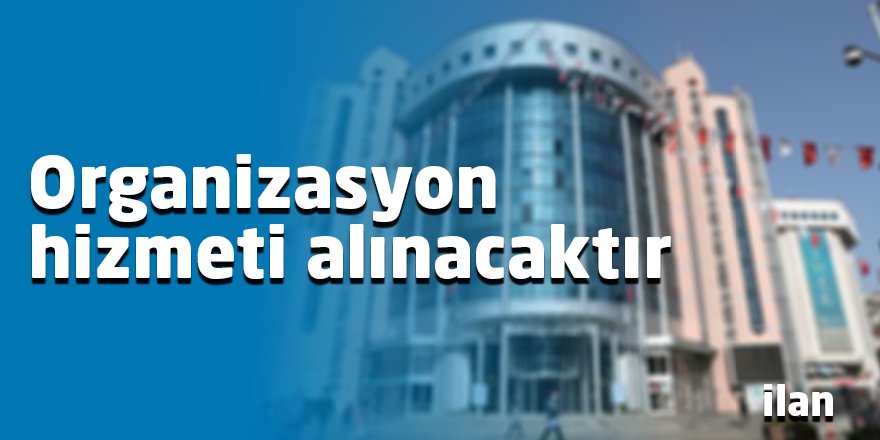 Organizasyon hizmeti alınacaktır