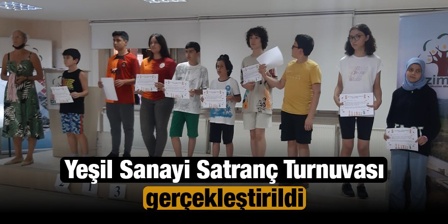 Yeşil Sanayi Satranç Turnuvası gerçekleştirildi