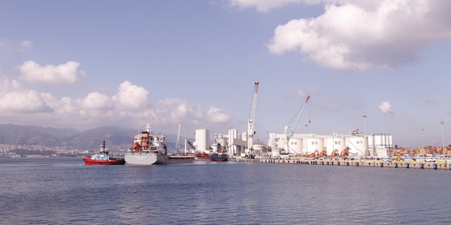 Ukrayna'dan gelen gemi "Polarnet" Derince Limanı'na ulaştı