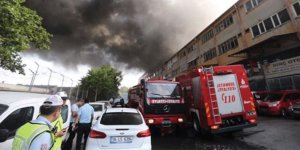 İstanbul'da iplik fabrikasında yangın
