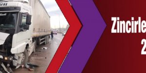 Zincirleme trafik kazasında 2 kişi yaralandı