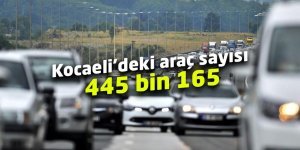 Kocaeli’deki araç sayısı 445 bin 165