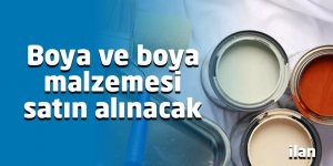 Boya ve boya malzemesi satın alınacak